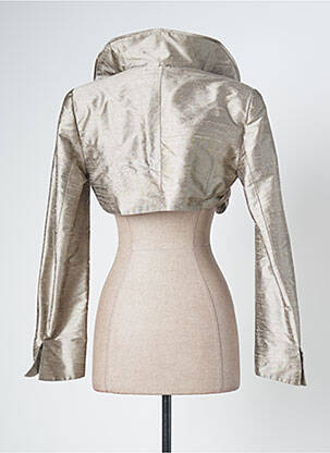 Bolero efect material satinat gri PAULE VASSEUR femeie