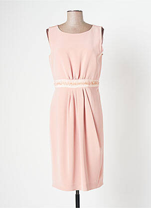 Rochie midi roz PAULE VASSEUR femeie
