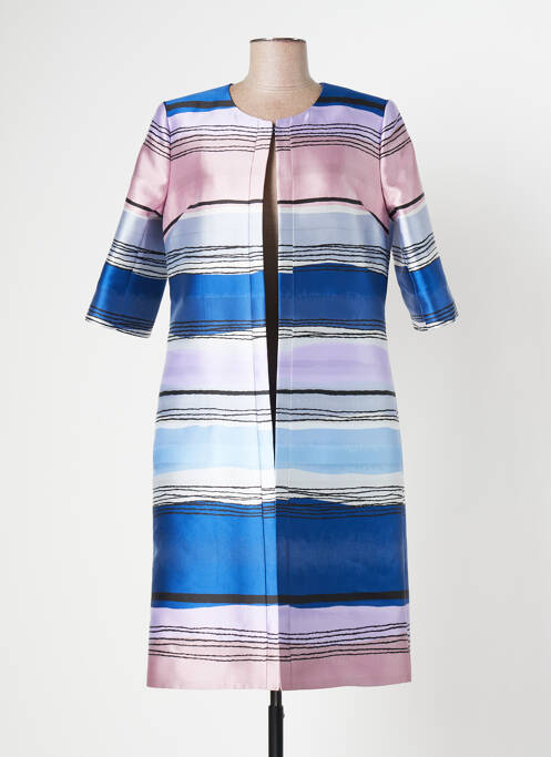 Palton lung albastru PAULE VASSEUR femeie