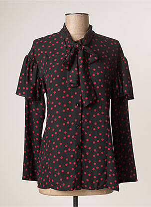 Cămașă croială fluidă mâneci lungi negru ELEONORA AMADEI femme