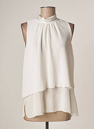 Top alb ELEONORA AMADEI femeie