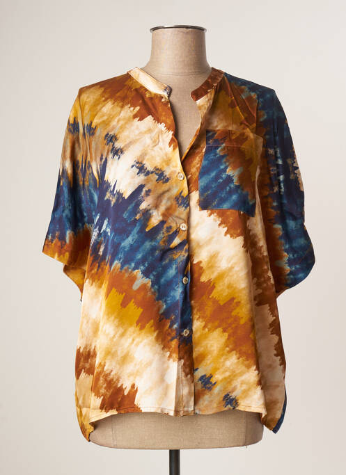 Cămașă maro LAUREN VIDAL femeie