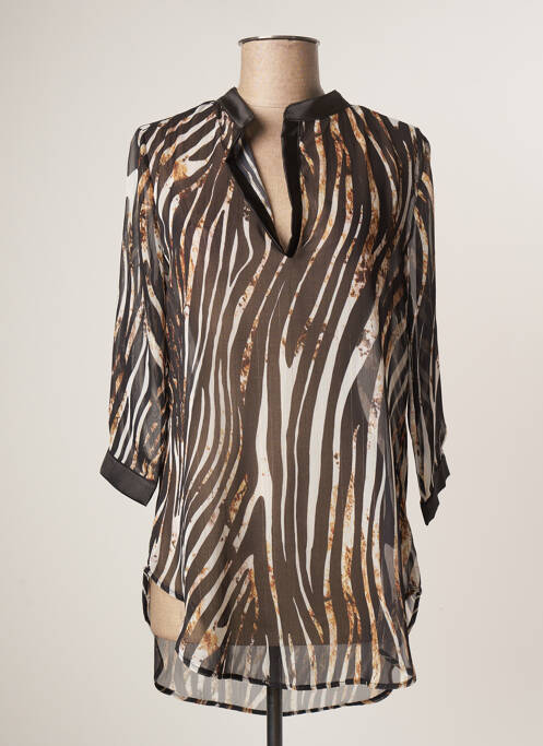 Tunică mâneci lungi negru ELEONORA AMADEI femeie