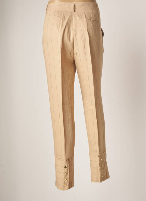 Pantalon drept bej TRICOT CHIC femeie