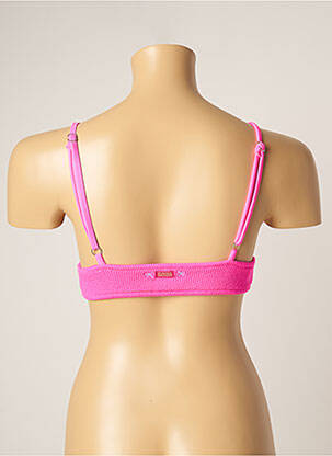 Sutien de costum de baie elasticitate top triunghiuri roz BANANA MOON femeie