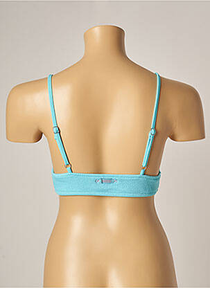 Sutien de costum de baie elasticitate top triunghiuri albastru BANANA MOON femeie
