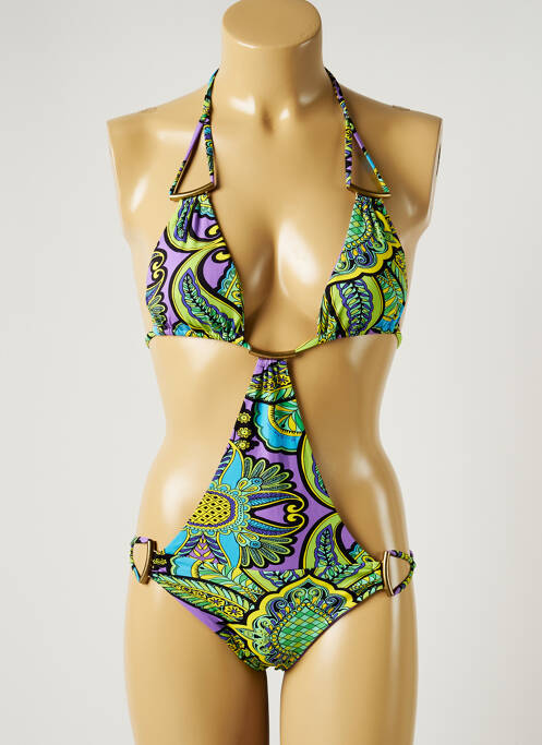 Costum de baie dintr-o singură piesă verde MISS BIKINI femeie