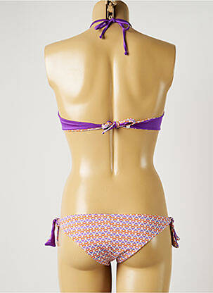 Costum de baie din două piese elasticitate top bentiță violet JUSTMINE femeie