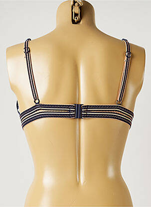 Sutien de costum de baie elasticitate top triunghiuri albastru SEAFOLLY femeie