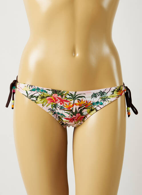 Chiloți de baie imprimeu tie and dye bikini roz BANANA MOON femme