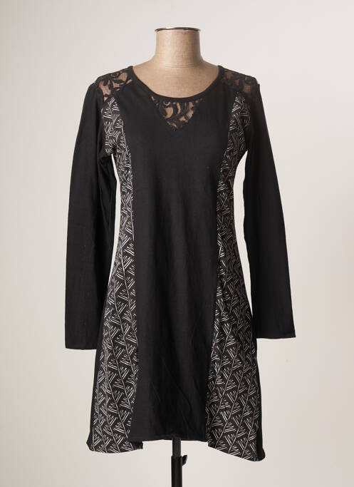 Rochie midi negru BAMBOO'S femeie