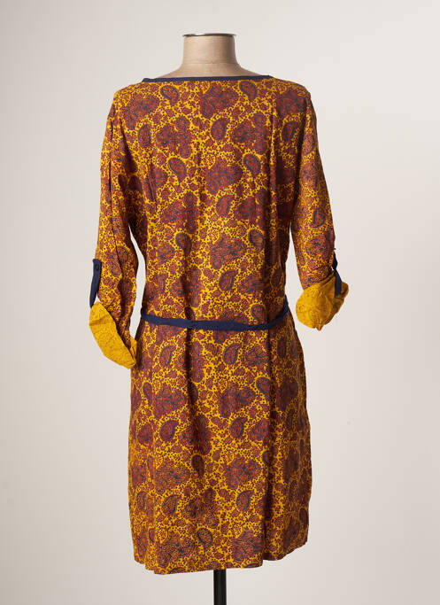 Rochie midi galben BAMBOO'S femeie