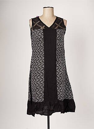 Rochie midi negru BAMBOO'S femeie