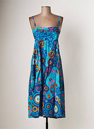 Rochie midi albastru BAMBOO'S femeie