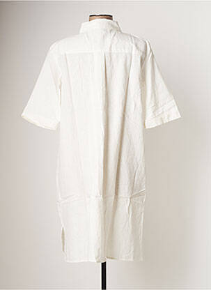 Rochie midi mâneci scurte mâneci scurte alb BAMBOO'S femeie
