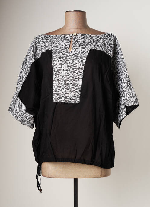 Top negru BAMBOO'S femeie