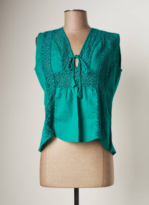 Top verde BAMBOO'S femeie