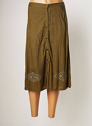 Fustă midi verde BAMBOO'S femeie