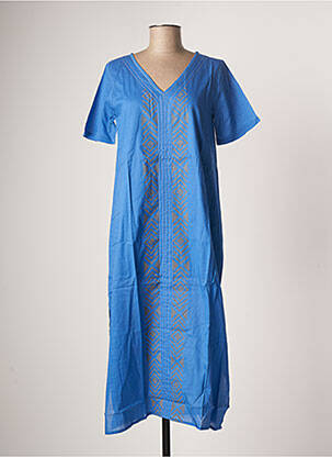 Rochie lungă albastru BAMBOO'S femeie