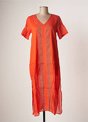 Rochie lungă portocaliu BAMBOO'S femeie