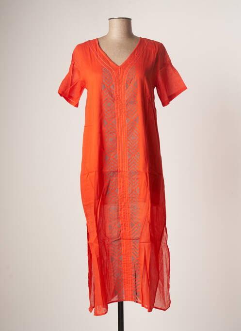 Rochie lungă portocaliu BAMBOO'S femeie