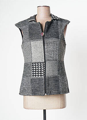 Vestă fără mâneci gri LO! LES FILLES femeie