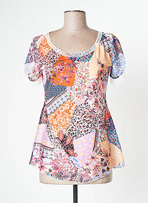 Top portocaliu LO! LES FILLES femeie