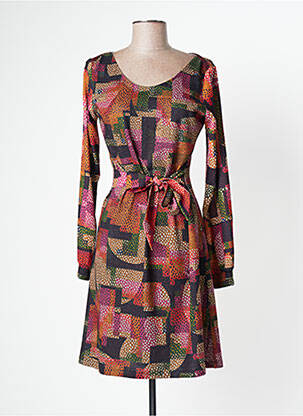 Rochie midi portocaliu LO! LES FILLES femeie