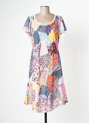 Rochie midi portocaliu LO! LES FILLES femeie