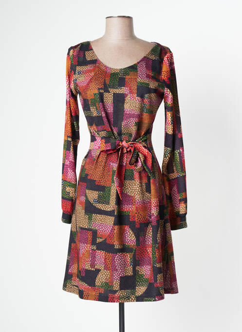 Rochie midi portocaliu LO! LES FILLES femeie