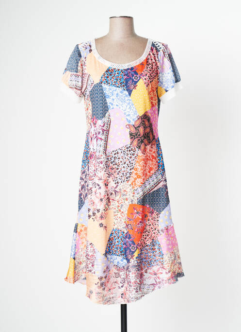 Rochie midi portocaliu LO! LES FILLES femeie