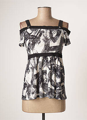 Top gri LO! LES FILLES femeie