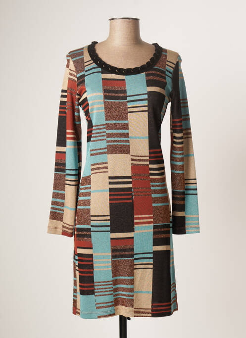 Rochie pulover elasticitate mâneci lungi bej LO! LES FILLES femme