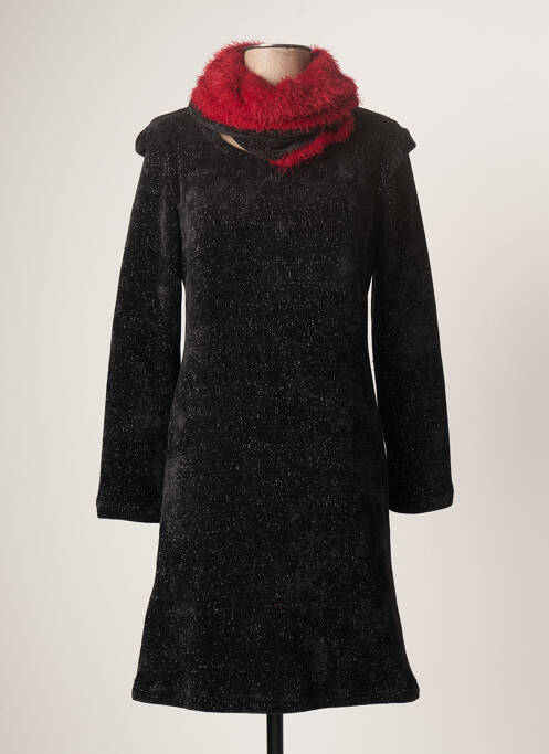 Rochie pulover negru LO! LES FILLES femeie