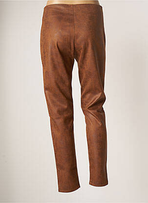 Pantalon slim talie înaltă talie înaltă maro LO! LES FILLES femeie