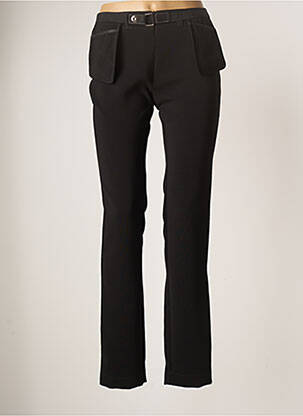 Pantalon slim elasticitate mărime normală negru LO! LES FILLES femeie