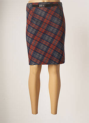 Fustă midi albastru LO! LES FILLES femeie