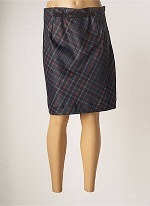 Fustă midi albastru LO! LES FILLES femeie