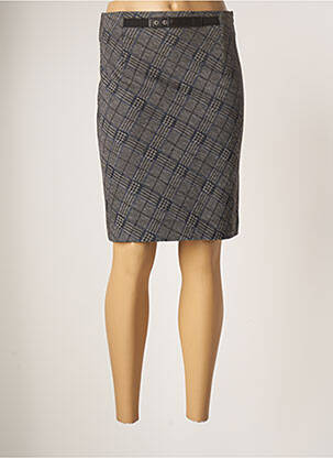 Fustă midi gri LO! LES FILLES femeie