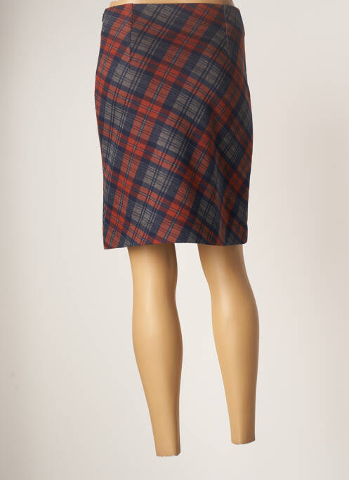 Fustă midi albastru LO! LES FILLES femeie