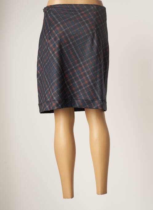 Fustă midi albastru LO! LES FILLES femeie