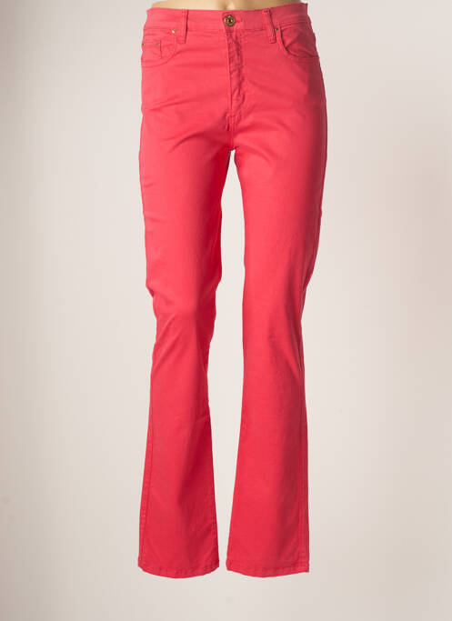 Pantalon drept roz CRN-F3 femeie