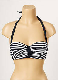 Sutien de costum de baie elasticitate top sutien modelat alb AUBADE femeie
