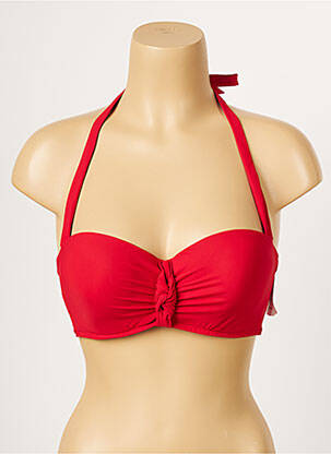 Sutien de costum de baie elasticitate top sutien modelat roșu AUBADE femeie
