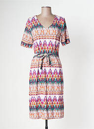 Rochie midi mâneci scurte mâneci scurte violet BRANDTEX femeie