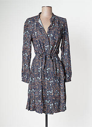 Rochie midi albastru JULIE GUERLANDE femeie