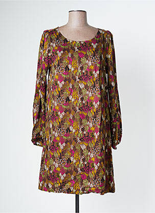 Rochie midi maro LOLA ESPELETA femeie