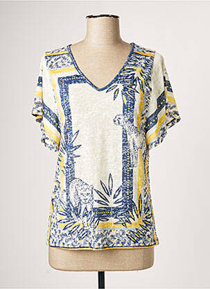 Top croială fluidă mâneci scurte albastru LOLA ESPELETA femme