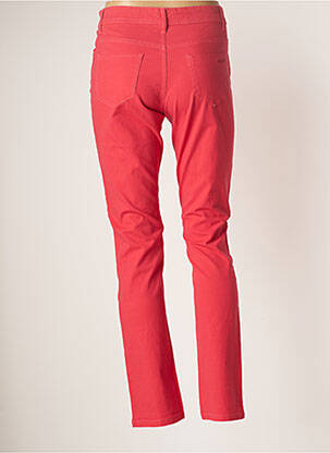 Pantalon slim talie joasă talie joasă roșu QUATRE VINGT JOURS femeie