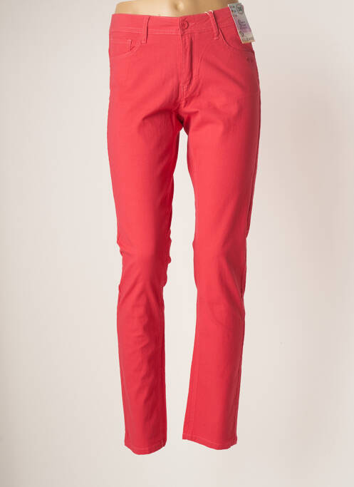 Pantalon slim roșu QUATRE VINGT JOURS femeie